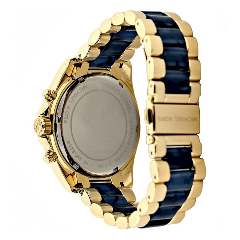  Shop Authentic Michael Kors Bradshaw Navy Blue Dial Two Tone Steel Strap Watch for Women - MK6268 - Luxxuri