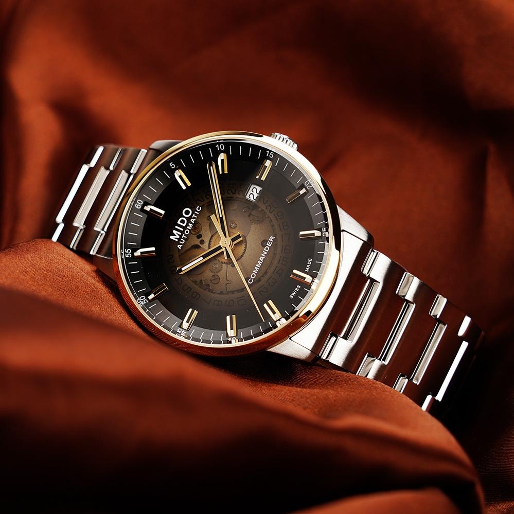  Shop Authentic Mido Commander Automatic Gradient Black Dial Silver Steel Strap Watch For Men - M021.407.11.411.00 - Luxxuri