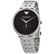  Shop Authentic Emporio Armani Classic Quartz Black Dial Silver Steel Strap Watch For Men - AR11161 - Luxxuri