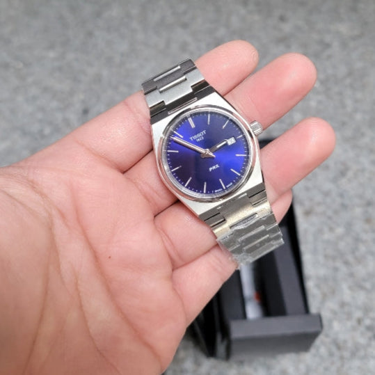 Tissot PRX Blue Dial Silver Steel Strap Watch For Men - T137.210.11.041.00