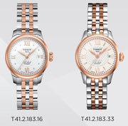  Shop Authentic Tissot Le Locle Automatic Small Lady Silver Dial Two Tone Steel Strap Watch For Women - T41.2.183.33 - Luxxuri
