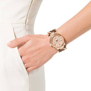  Shop Authentic Michael Kors Runway Rose Gold Dial Two Tone Steel Strap Watch for Women - MK4269 - Luxxuri