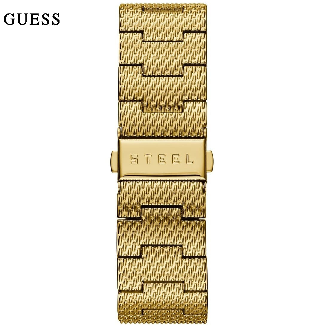  Shop Authentic Guess Delancy Black Dial Gold Mesh Bracelet Watch for Men - W0871G2 - Luxxuri