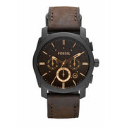  Shop Authentic Fossil Machine Flight Chronograph Brown Dial Brown Leather Strap Watch for Men - FS4656 - Luxxuri