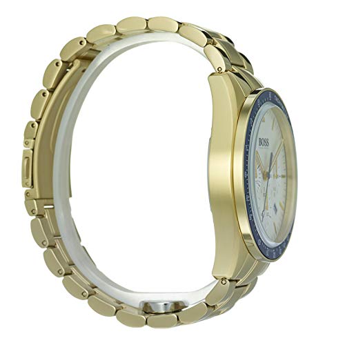  Shop Authentic Hugo Boss Trophy White Dial Gold Steel Strap Watch for Men - 1513631 - Luxxuri