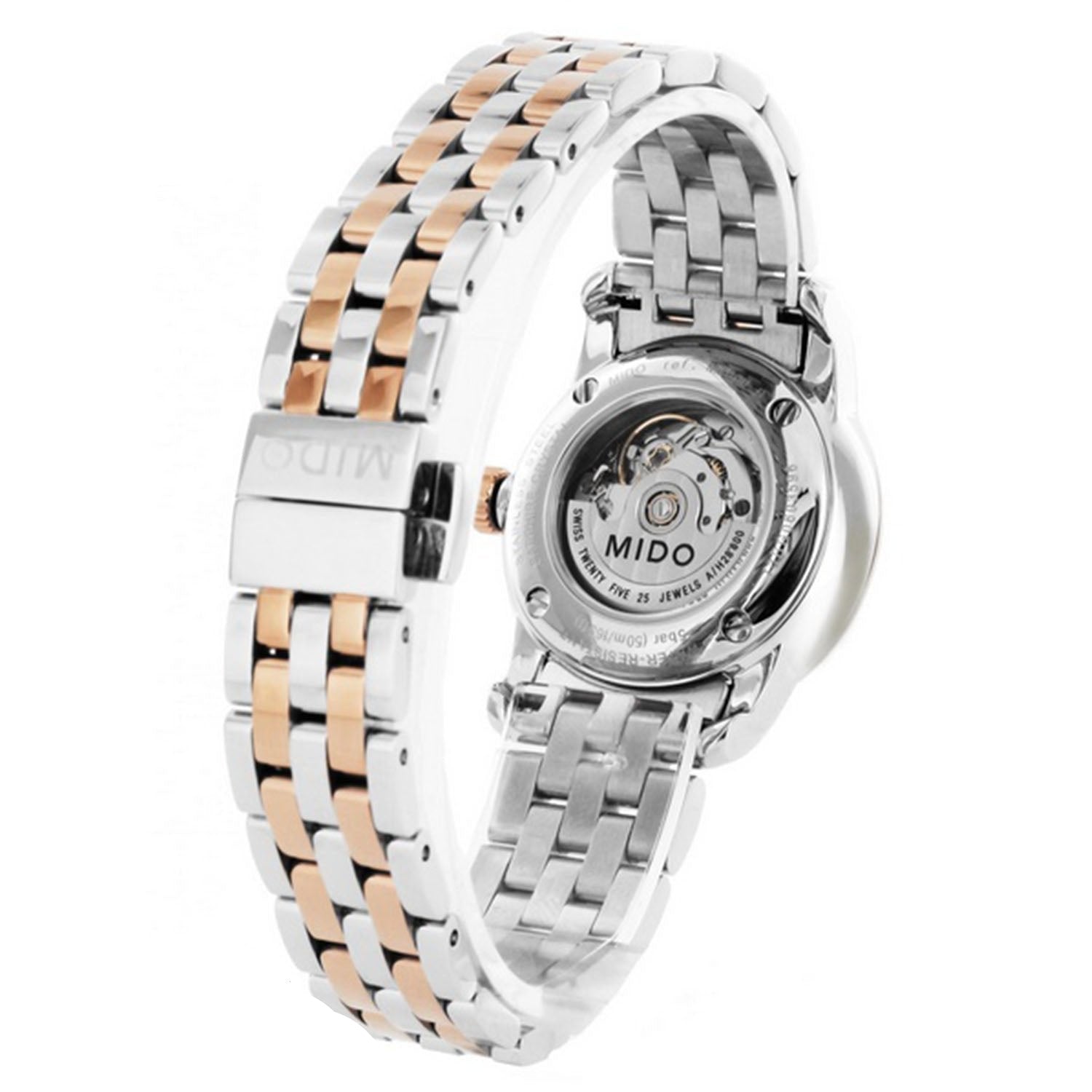  Shop Authentic Mido Baroncelli III Automatic White Dial Two Tone Steel Strap Watch For Women - M7600.9.N6.1 - Luxxuri