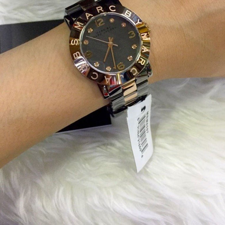  Shop Authentic Marc Jacobs Amy Grey Dial Two Tone Steel Strap Watch for Women - MBM8597 - Luxxuri