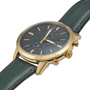  Shop Authentic Fossil Townsman Chronograph Green Dial Green Leather Strap Watch for Men - FS5599 - Luxxuri