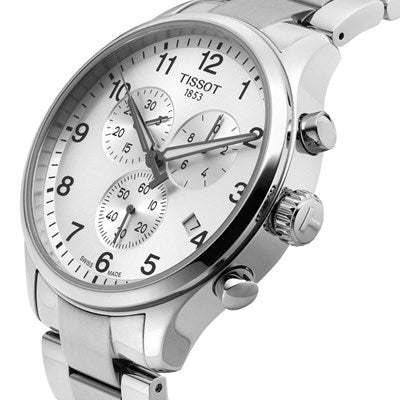  Shop Authentic Tissot Chrono XL Classic Silver Dial Silver Steel Strap Watch For Men - T116.617.11.037.00 - Luxxuri