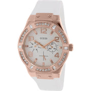  Shop Authentic Guess Diamonds White Dial White Rubber Strap Watch For Women - W0426L1 - Luxxuri