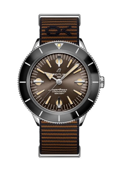  Shop Authentic Breitling Superocean Heritage '57 Outerknown Brown Dial Brown NATO Strap Watch for Men - A103703A1Q1W1 - Luxxuri