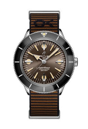  Shop Authentic Breitling Superocean Heritage '57 Outerknown Brown Dial Brown NATO Strap Watch for Men - A103703A1Q1W1 - Luxxuri