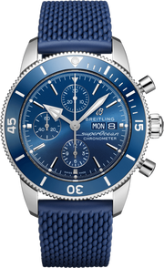  Shop Authentic Breitling Superocean Heritage Chronograph 44 Blue Dial Blue Mesh Bracelet Watch for Men - A13313161C1S1 - Luxxuri