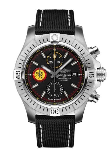  Shop Authentic Breitling Avenger Chronograph 45mm Swiss Air Force Team Black Dial Black Nylon Strap Watch for Men - A133171A1B1X1 - Luxxuri