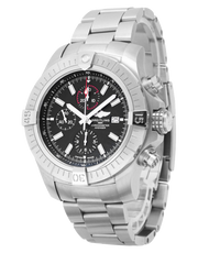  Shop Authentic Breitling Super Avenger Chronograph 48 Black Dial Silver Steel Strap Watch for Men - A13375101B1A1 - Luxxuri