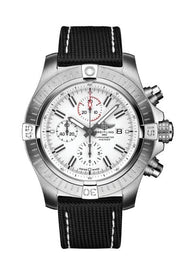  Shop Authentic Breitling Super Avenger Chronograph 48 White Dial Black Nylon Strap Watch for Men - A133751A1A1X1 - Luxxuri