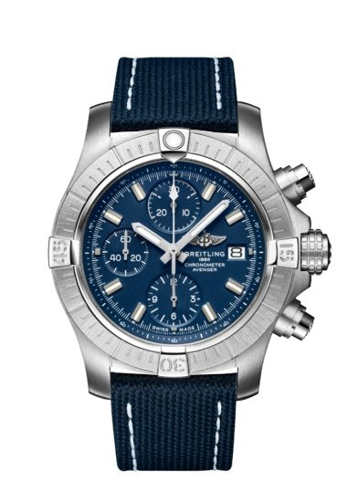  Shop Authentic Breitling Avenger Chronograph 43 Blue Dial Blue Nylon Strap Watch for Men - A13385101C1X1 - Luxxuri