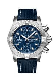  Shop Authentic Breitling Avenger Chronograph 43 Blue Dial Blue Nylon Strap Watch for Men - A13385101C1X1 - Luxxuri