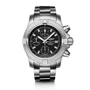  Shop Authentic Breitling Avenger Chronograph 43 Black Dial Silver Steel Strap Watch for Men - A13385101B1A1 - Luxxuri