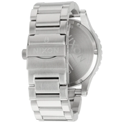 Nixon 51-30 Chrono White Dial Silver Steel Strap Watch for Men - A083-100