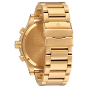 Nixon 51-30 Chrono Blue Dial Gold Steel Strap Watch for Men - A083-2735