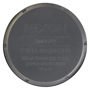 Nixon 51-30 Chronograph Grey Dial Grey Steel Strap Watch for Men - A083-1062