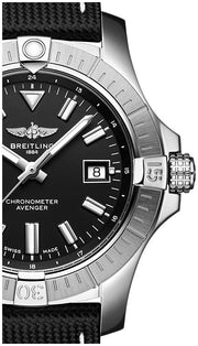  Shop Authentic Breitling Avenger Automatic 43mm Black Dial Black Nylon Strap Watch for Men - A17318101B1X2 - Luxxuri