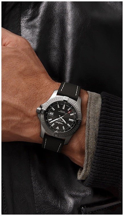  Shop Authentic Breitling Avenger Automatic 43mm Black Dial Black Nylon Strap Watch for Men - A17318101B1X2 - Luxxuri