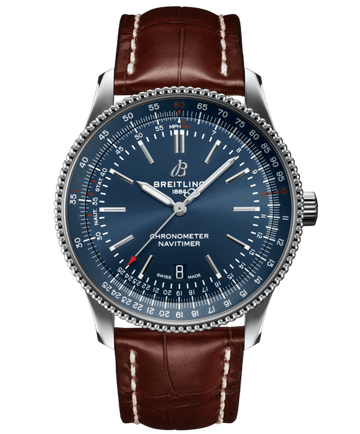  Shop Authentic Breitling Navitimer 1 Automatic 41mm Blue Dial Brown Steel Strap Watch for Men - A17326161C1P1 - Luxxuri
