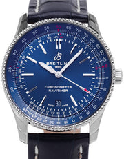  Shop Authentic Breitling Navitimer Automatic 41 Blue Dial Blue Leather Strap Watch for Men - A17326161C1P3 - Luxxuri