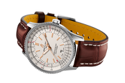  Shop Authentic Breitling Navitimer Automatic 41 White Dial Brown Leather Strap Watch for Men - A17326211G1P2 - Luxxuri