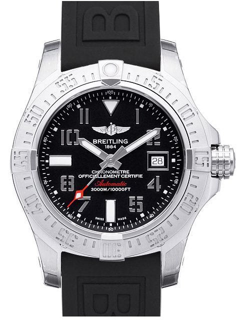  Shop Authentic Breitling Avenger II Seawolf Stainless Steel 45mm Black Rubber Strap Mens Watch - A1733110/BC31/153S - Luxxuri