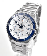 Shop Authentic Breitling Superocean Automatic 42 White Dial Green Silver Steel Strap Watch for Men - A17375E71G1A1 - Luxxuri
