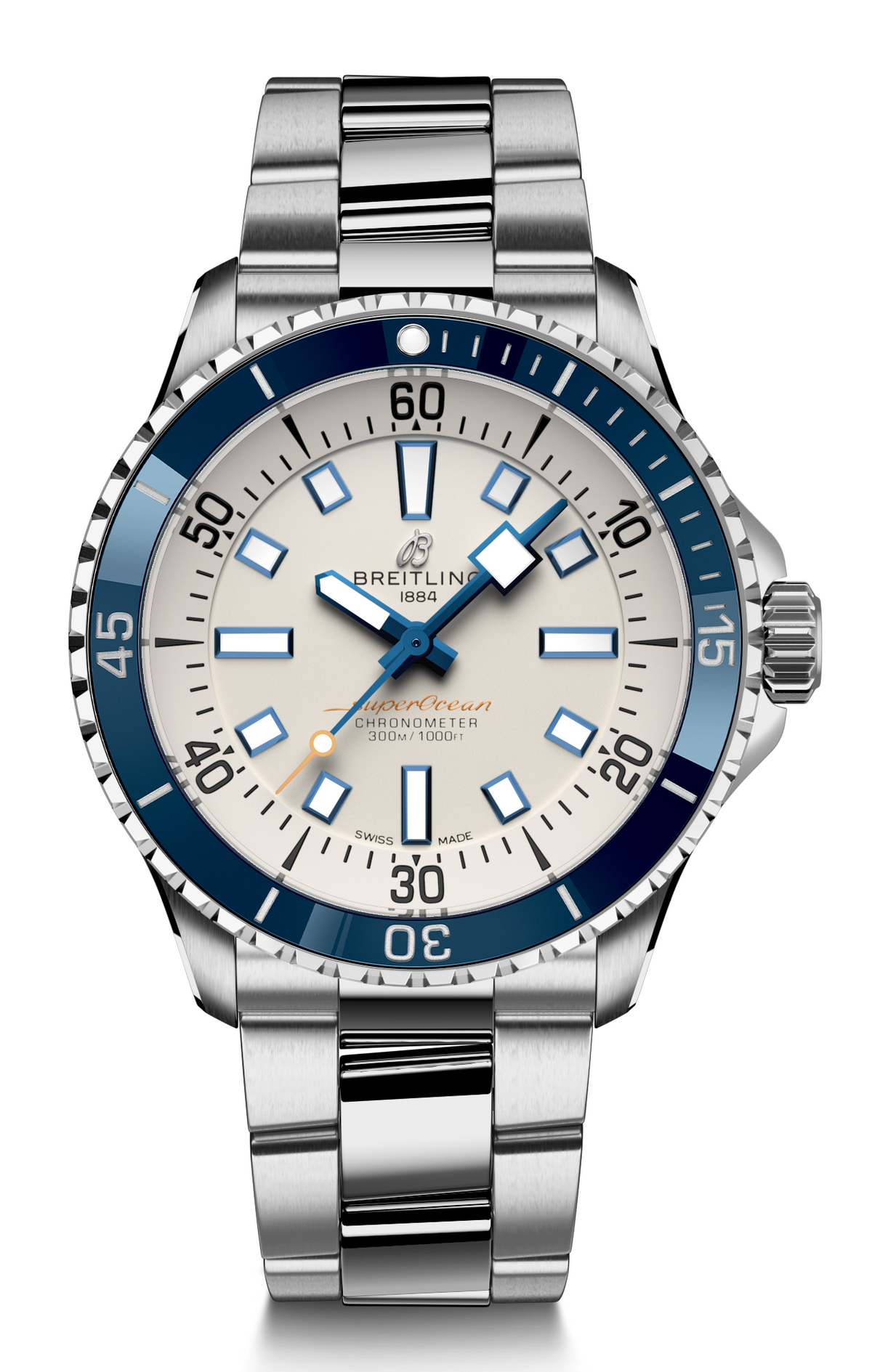  Shop Authentic Breitling Superocean Automatic 42 White Dial Green Silver Steel Strap Watch for Men - A17375E71G1A1 - Luxxuri