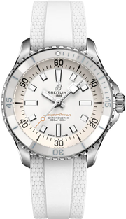  Shop Authentic Breitling Superocean Automatic 36 White Dial White Rubber Strap Watch for Men - A17377211A1S1 - Luxxuri