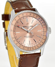  Shop Authentic Breitling Navitimer Automatic 35 Brown Dial Brown Leather Strap Watch for Men - A17395201K1P1 - Luxxuri