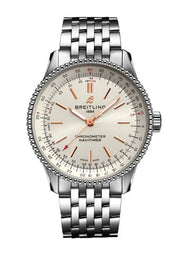  Shop Authentic Breitling Navitimer Automatic 35 White Dial Silver Steel Strap Watch for Men - A17395F41G1A1 - Luxxuri