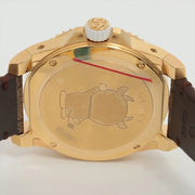  Shop Authentic Gucci Dive Doraemon Brown Dial Brown Leather Strap Watch For Men - YA136334 - Luxxuri
