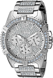  Shop Authentic Guess Zeus Multifunction Diamonds Silver Dial Silver Steel Strap Watch for Men - GW0209G1 - Luxxuri