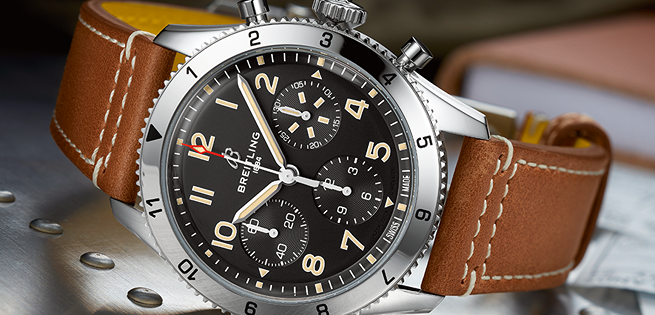  Shop Authentic Breitling Avi Chronograph 42 P-51 Mustang Black Dial Brown Leather Strap Watch for Men - A233803A1B1X1 - Luxxuri