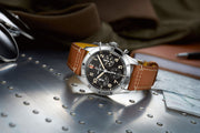  Shop Authentic Breitling Avi Chronograph 42 P-51 Mustang Black Dial Brown Leather Strap Watch for Men - A233803A1B1X1 - Luxxuri