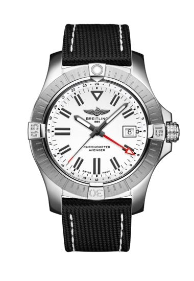  Shop Authentic Breitling Avenger Automatic GMT 43 White Dial Black Nylon Strap Watch for Men - A32397101A1X1 - Luxxuri