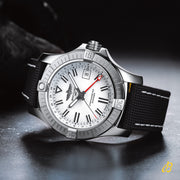  Shop Authentic Breitling Avenger Automatic GMT 43 White Dial Black Nylon Strap Watch for Men - A32397101A1X1 - Luxxuri