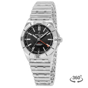  Shop Authentic Breitling Chronomat GMT 40 Automatic Black Dial Silver Steel Strap Watch for Men - A32398101B1A1 - Luxxuri