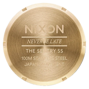 Nixon Sentry Green Dial Gold Steel Strap Watch for Men - A356-1919