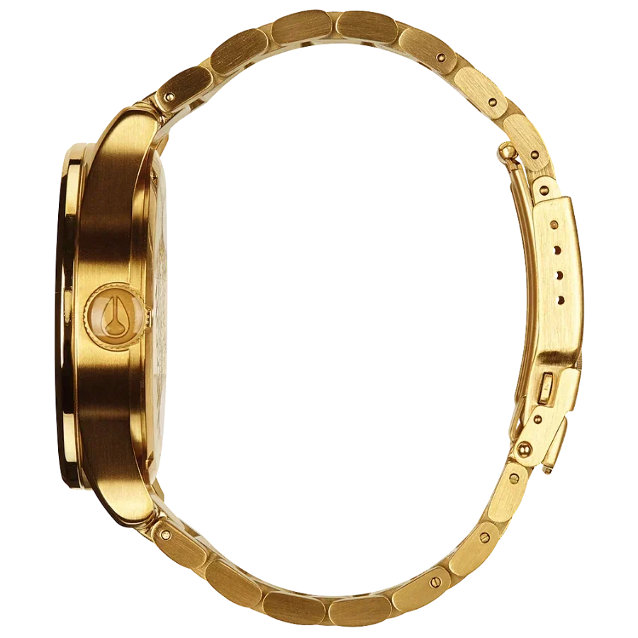 Nixon Sentry Gold Dial Gold Steel Strap Watch for Men - A356-502