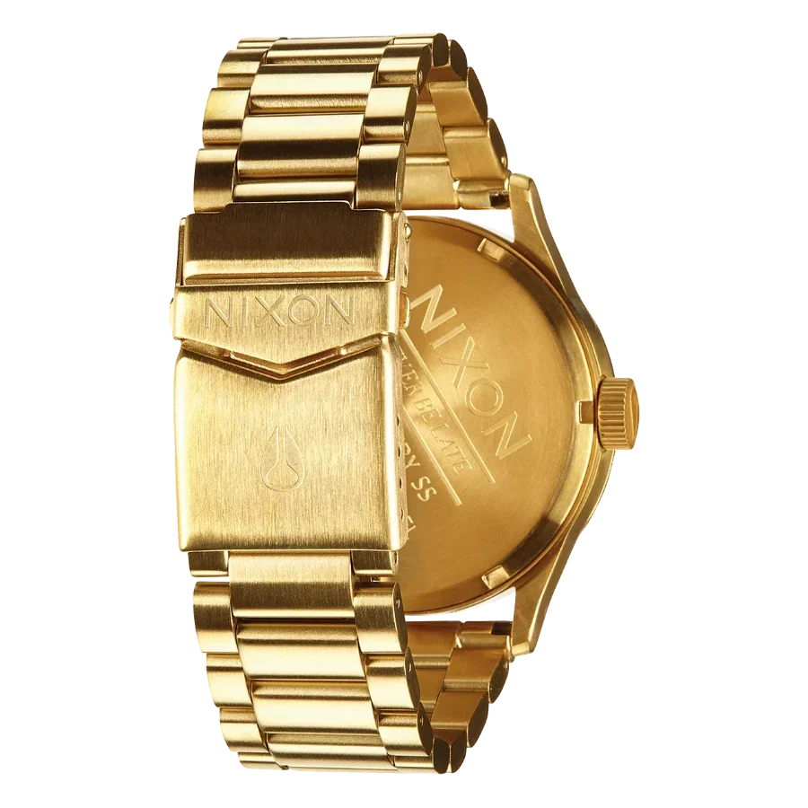 Nixon Sentry Gold Dial Gold Steel Strap Watch for Men - A356-502