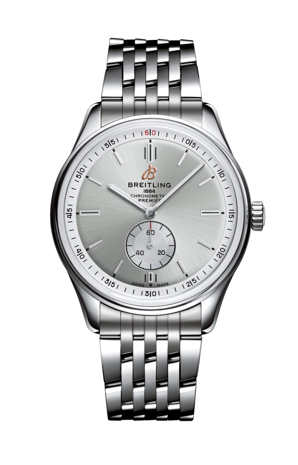  Shop Authentic Breitling Premier Automatic 40mm Stainless Steel Silver Dial Mens Watch - A37340351G1A1 - Luxxuri