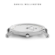  Shop Authentic Daniel Wellington Classy Glasgow White Dial Two Tone Nylon Strap Watch For Women - DW00100082 - Luxxuri