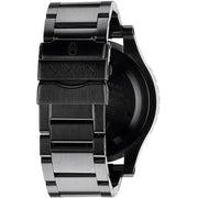 Nixon 48-20 Chrono Black Dial Black Steel Strap Watch for Men - A486-1320